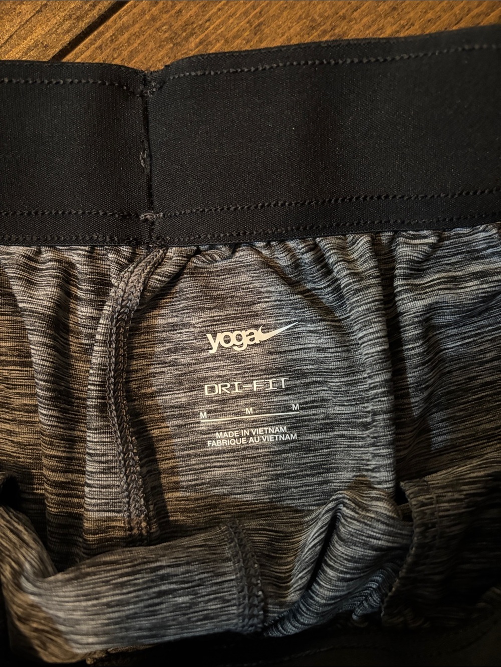 Nike Men's Heather Gray Yoga Shorts - Picture 2 of 5